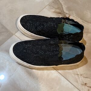SeaVees Black Lace Sneakers